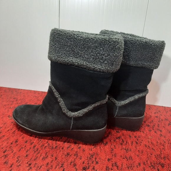 Easy Spirit Winter Boots Suede Black Size 7.5W - Picture 6 of 14